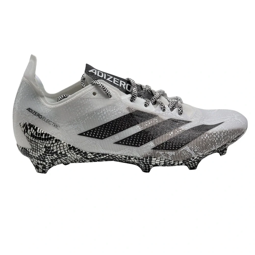 Adidas Adizero Electric Mens 13 White Black Football Cleats‎ Shoes IE8867 NWT